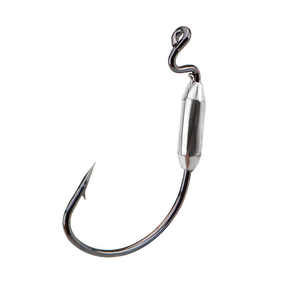 5pcs Soft Worm Lure 1/0# 2/0#  - огляд і ціна Fishing Hook Offset
