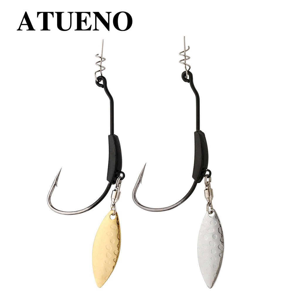 ATUENO 4pcs Offset Fishing Hoo - огляд і ціна Fishing Hook Offset