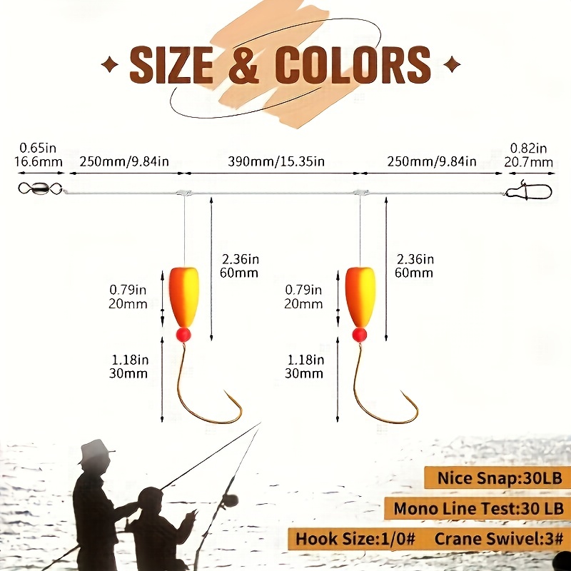 3pcs Pompano Rigs Surf Fishing - огляд і ціна Fishing Hook Circle