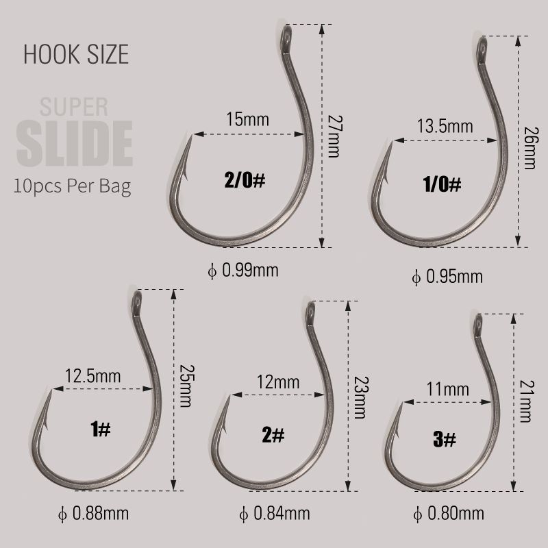 LUREHOLIC PTFE Super Slide Wac - огляд і ціна Fishing Hook Offset