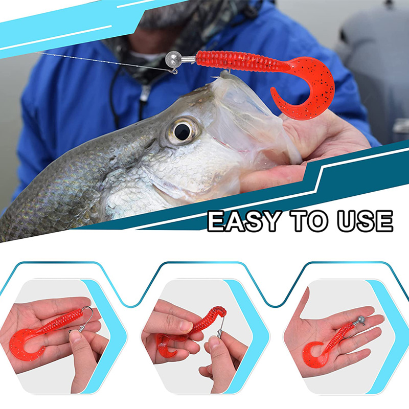100PCS Fishing Hooks Lead Jig  - огляд і ціна Fishing Hook Offset