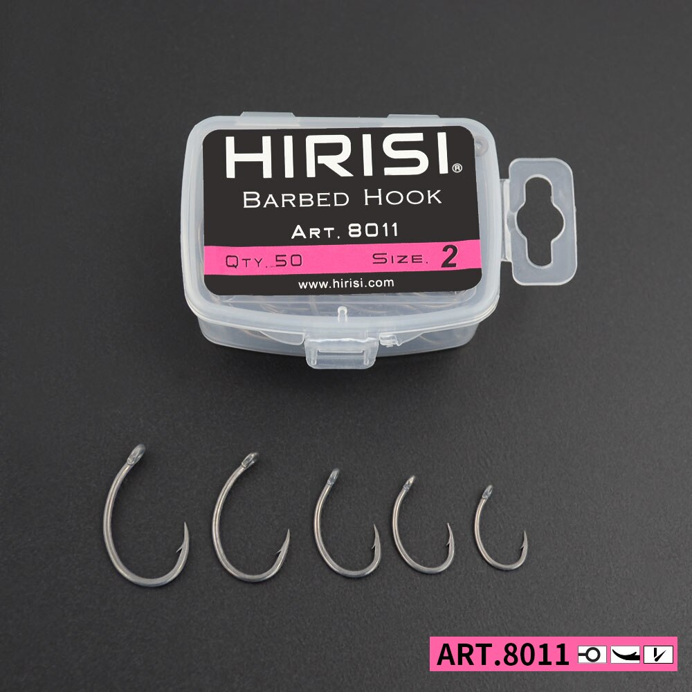 Hirisi Carp Fishing Hooks 50pc - огляд і ціна Fishing Hook Offset