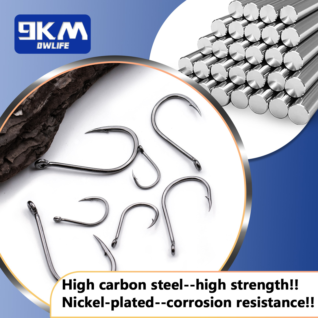 9KM Iseama Fishing Hooks 50~20 - огляд і ціна Fishing Hook Circle