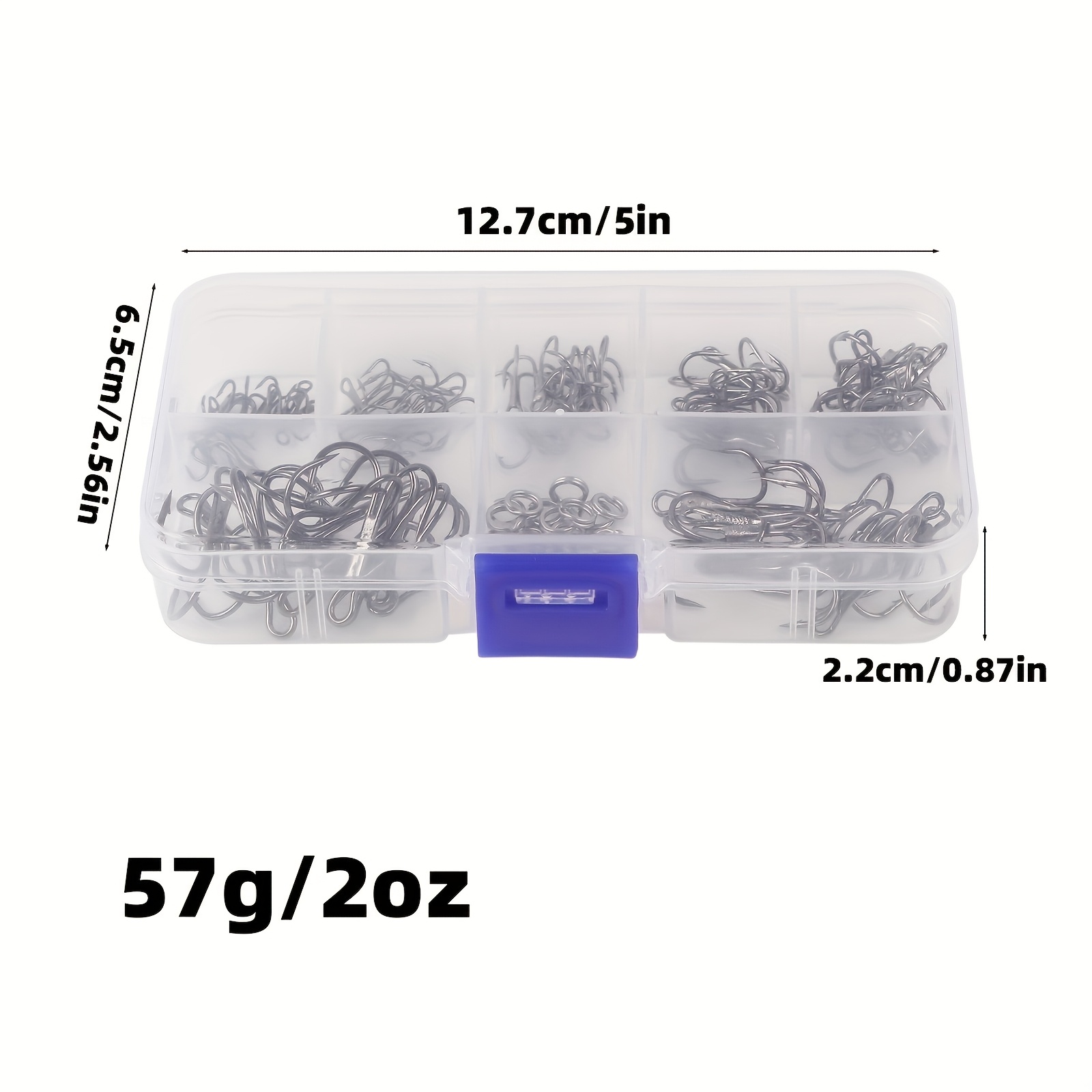 90pcs/set The lure triple-hook - огляд і ціна Fishing Hook Circle